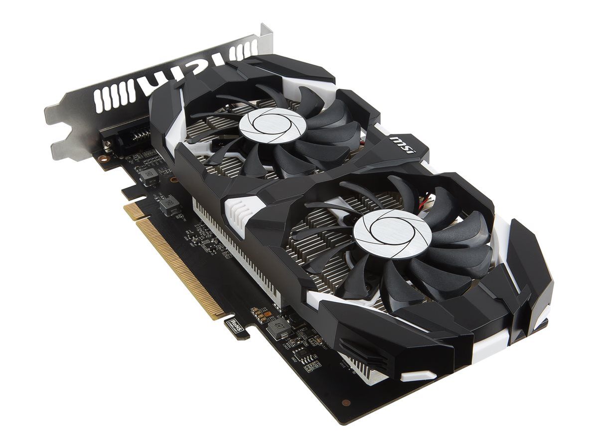 MSI GTX 1050 Ti 4GT OC - Graphics Card - GF GTX 1050 Ti - 4GB GDDR5 - PCIe 3.0 x16 - DVI, HDMI, DisplayPort