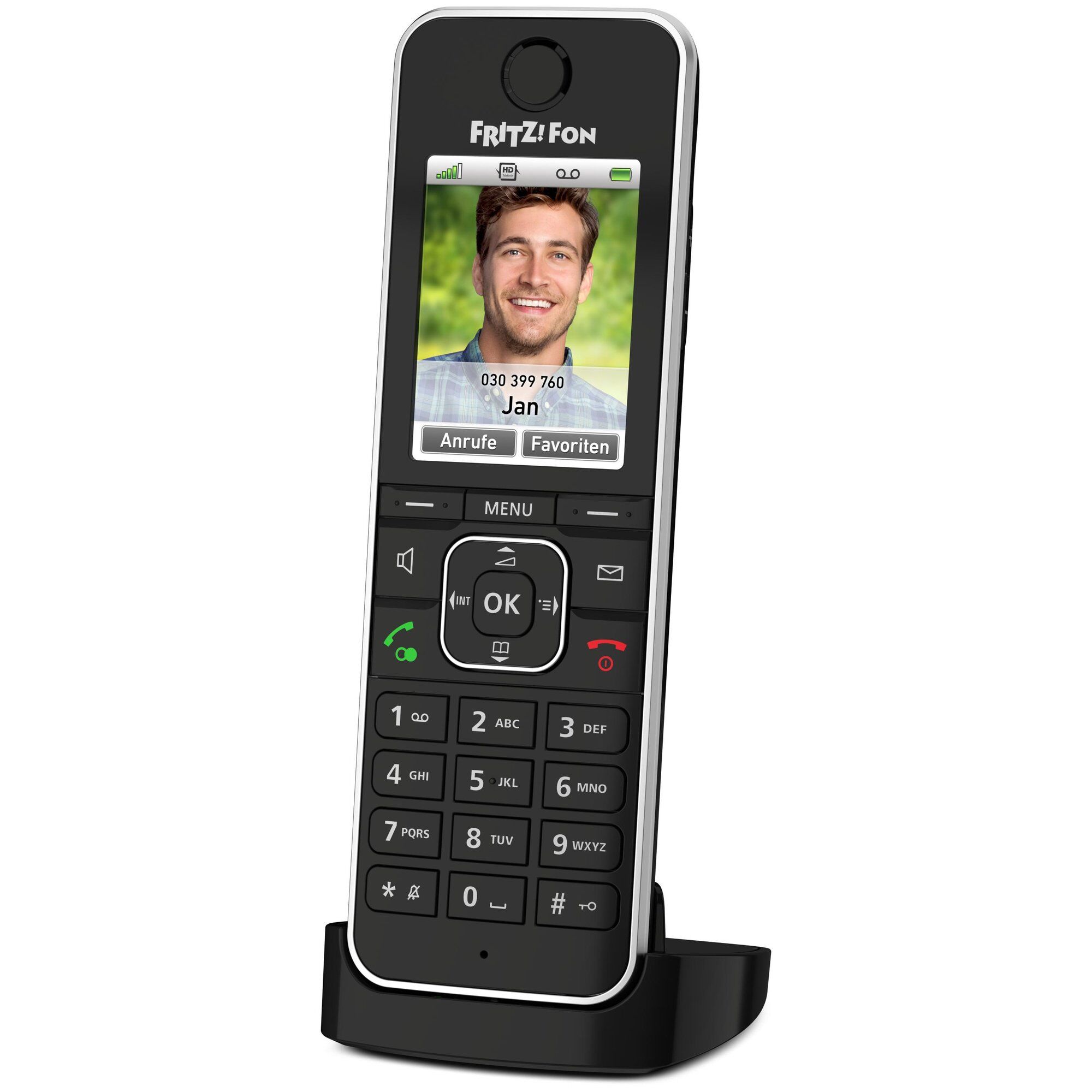 Téléphone FRITZ! C6 DECT - Identification de l'appelant - Noir