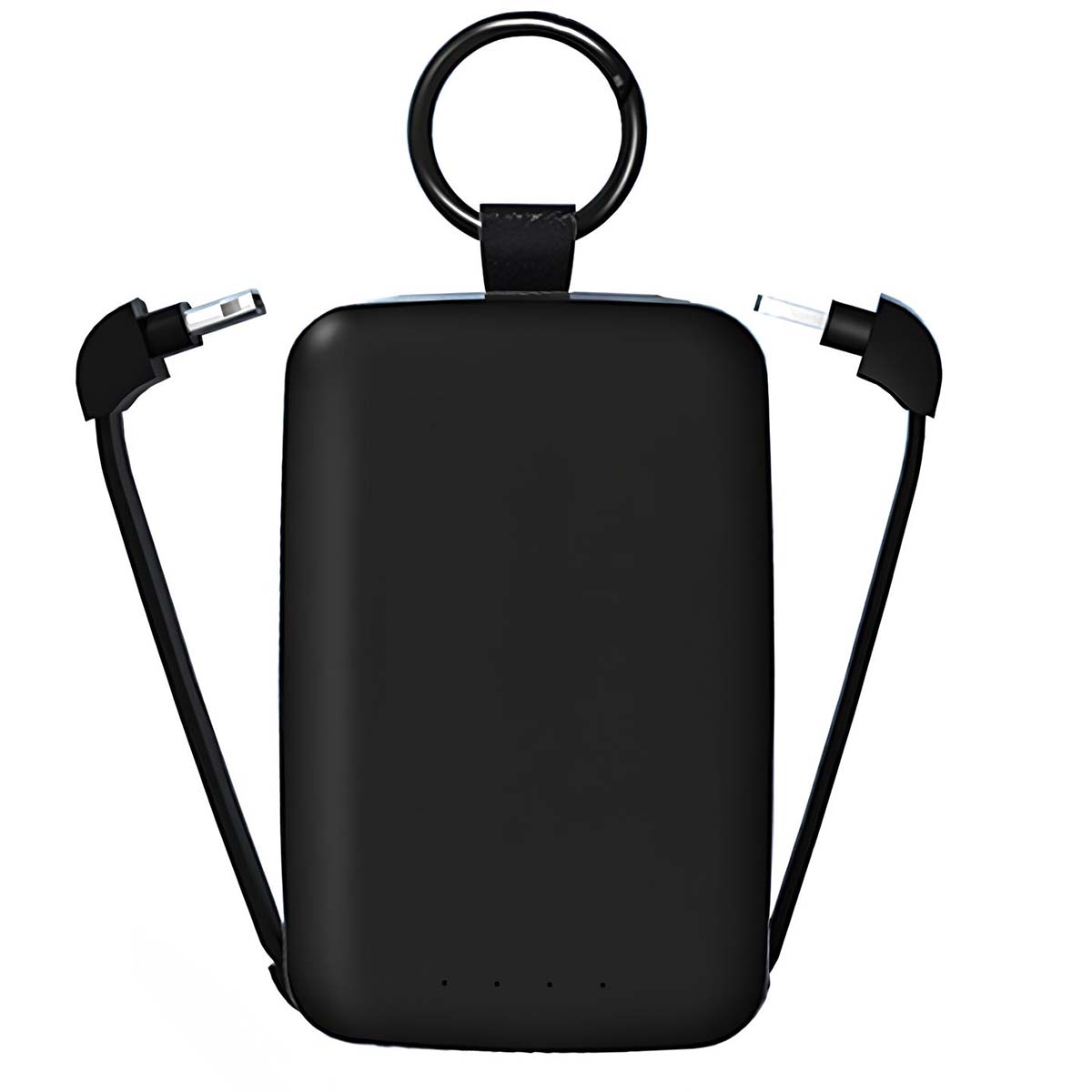 Batería portátil Jaym de 4000 mAh con USB-C/Lightning, Llavero y Linterna Personalizable