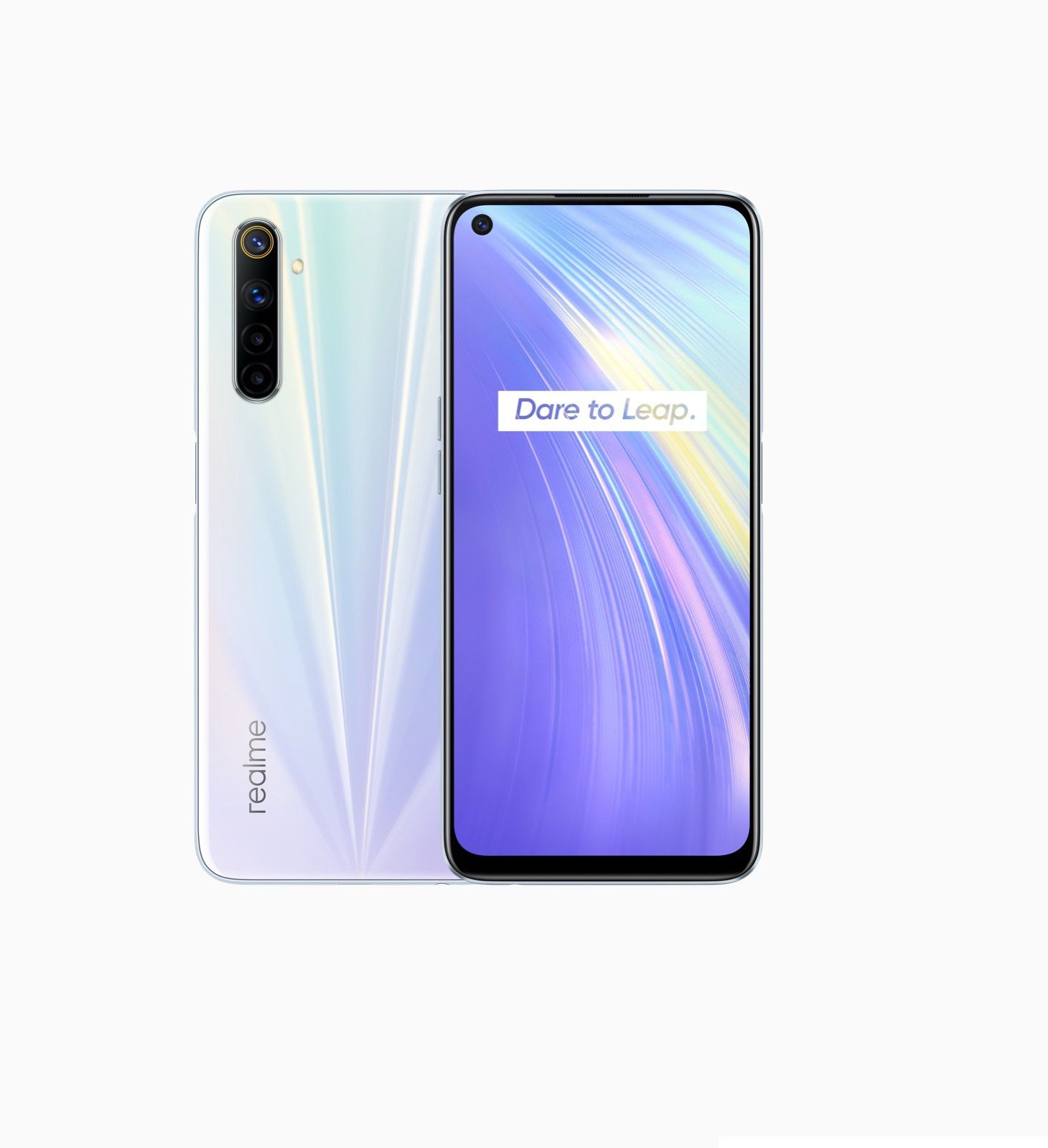 Realme 6, 6.5" Double SIM, Android 10, 4G, USB Type-C, 4GB RAM, 64GB, 4300mAh Battery, White