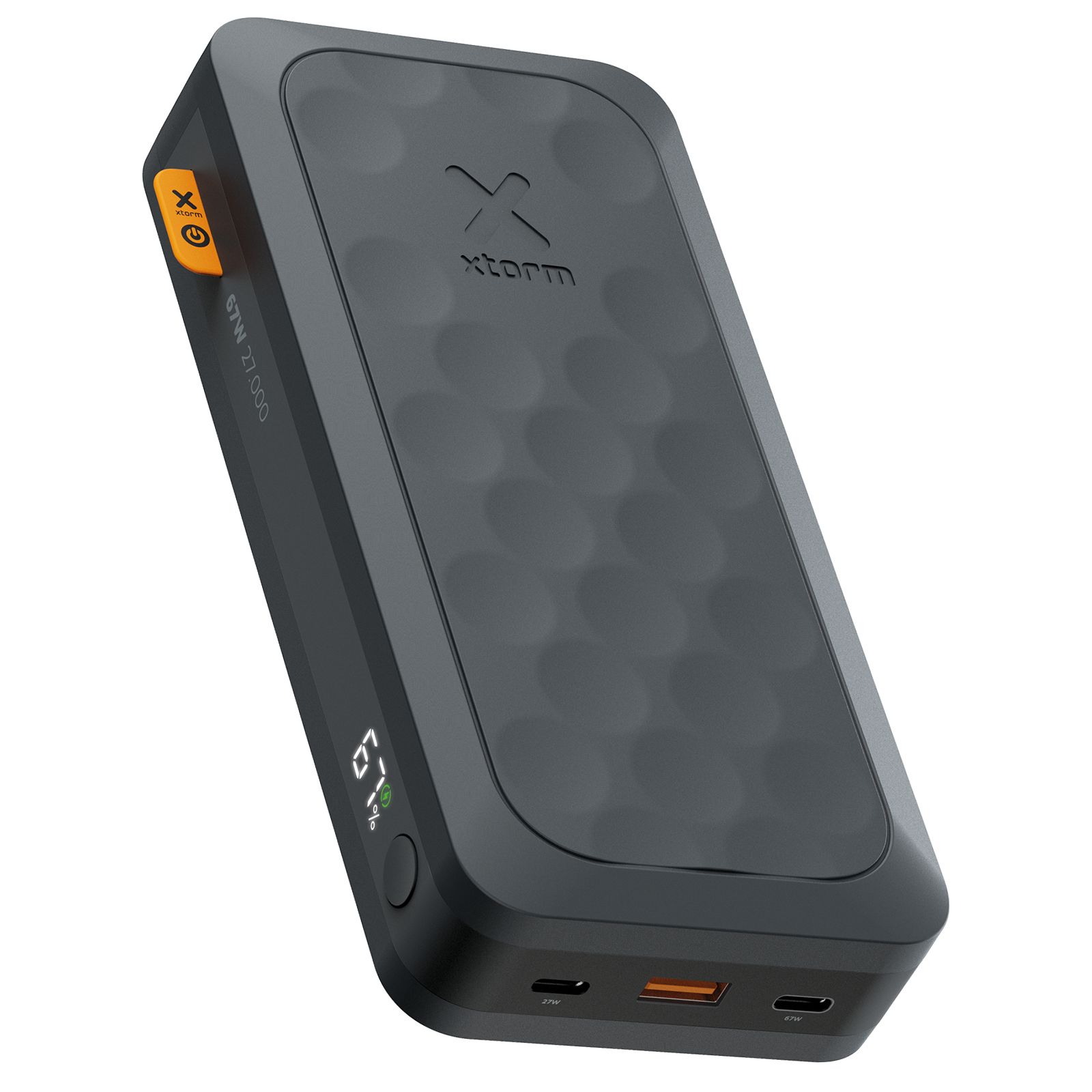 Xtorm Fuel Series 5 Powerbank, 27,000 mAh, USB-A/USB-C, PD 67W, Digital Display, Black