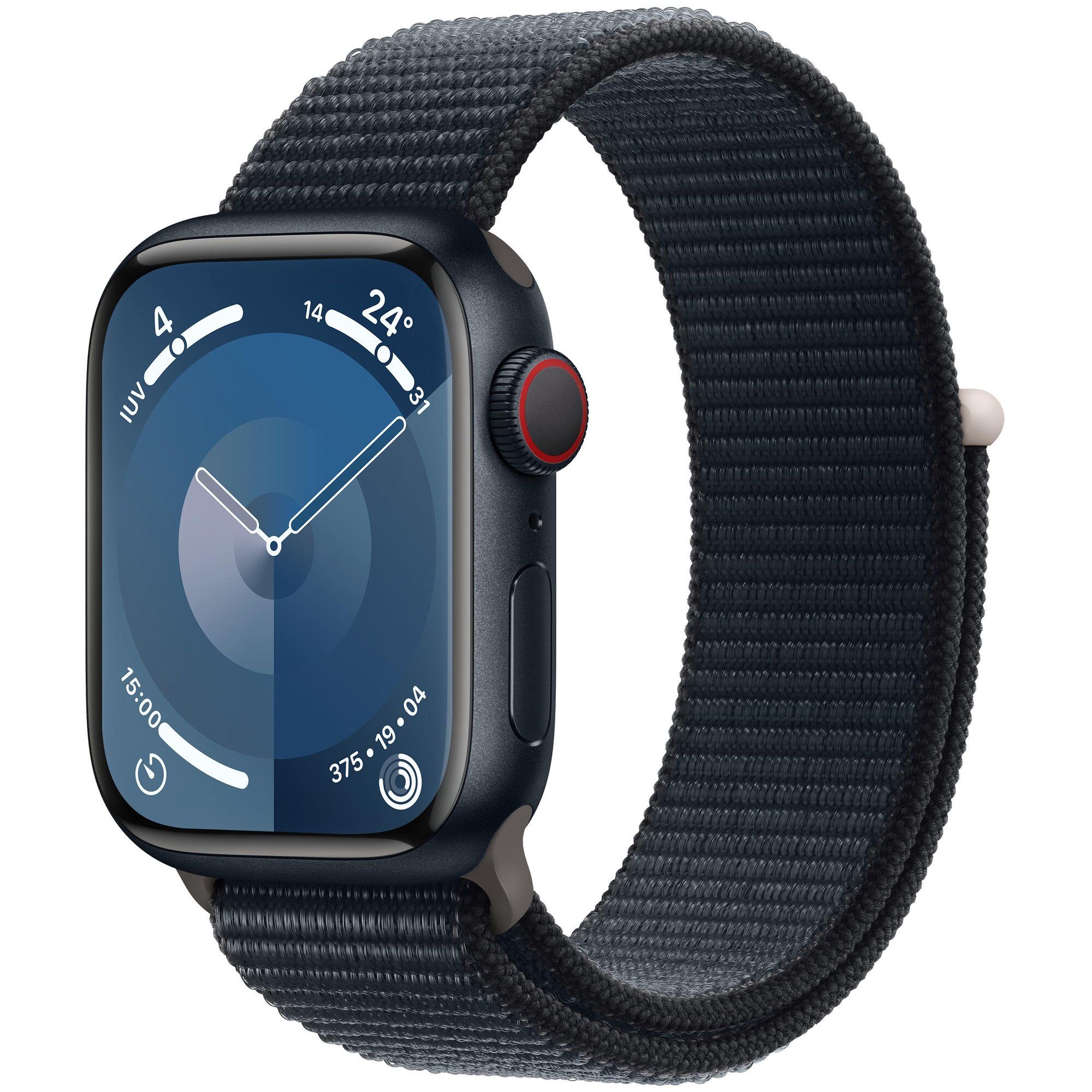 Apple Watch Series 9 GPS + Cellular 41mm Aluminium Case - Midnight with Loop Bracelet