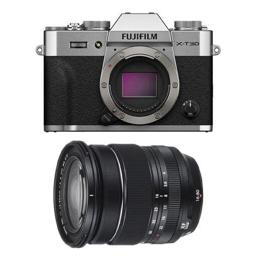 Fujifilm X-T30 III Silver + 16-80mm f/4 WR Black Camera with 3-Year Warranty