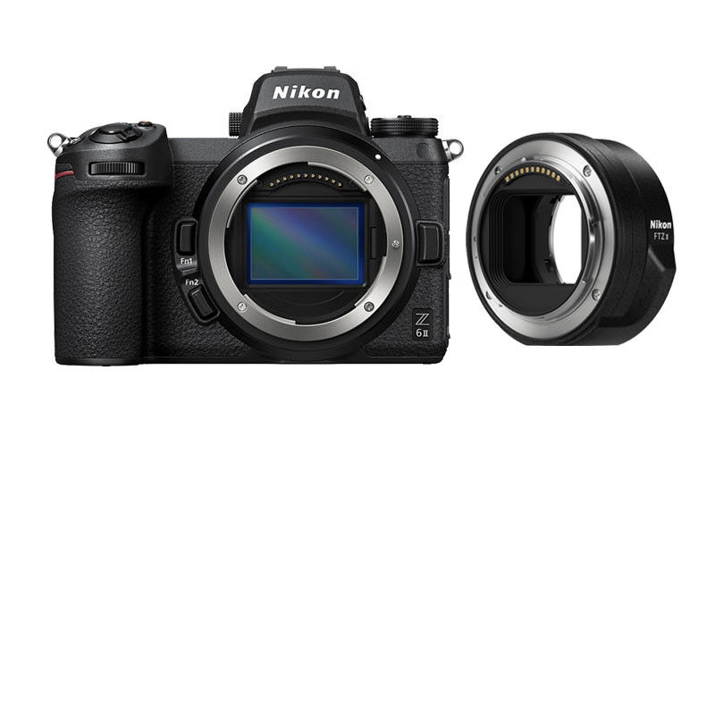 Nikon Z6 II Full-Frame Hybrid Camera Body + FTZ II Adapter (3-Year Warranty)