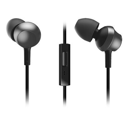 Panasonic RP-TCM360E Headphones with Wire, for Calls/Music, Black