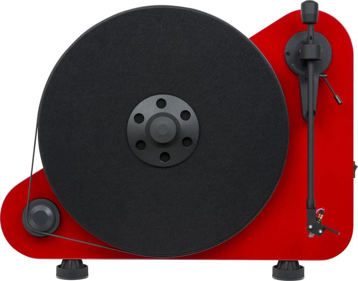 Platina de vinilo hi-fi Pro-Ject Turntable Vertical OM5e Bluetooth Rojo