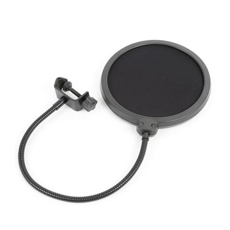 Vonyx Micro Pop Filter and Screen Protector Set, 6" Swan Neck Flexi