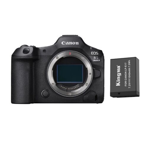 Canon EOS R5 II Camera Body + Kingma 1040mAh Battery (Canon LP-E17)