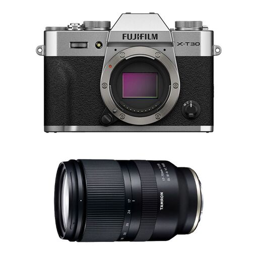 Fujifilm X-T30 III Silver + Tamron 17-70mm F/2.8 Di III-A VC RXD Lens, 3-Year Warranty