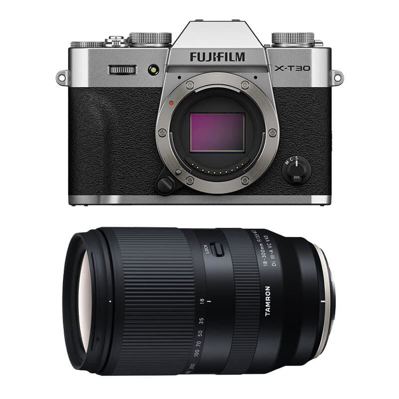 Fujifilm X-T30 III Silver + Tamron 18-300mm F/3.5-6.3 Di III-A VC VXD 3-Year Warranty