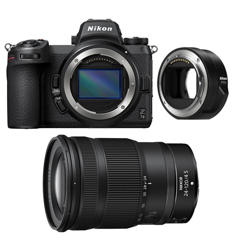 Nikon Z7 II Hybrid Camera - 24-120mm f/4 S Lens - 45.7MP - 4K - 3-Year Warranty