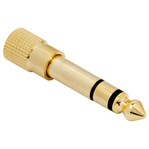 Adaptador de audio QED Connect - 3,5 mm Femenino a 6,35 mm Masculino