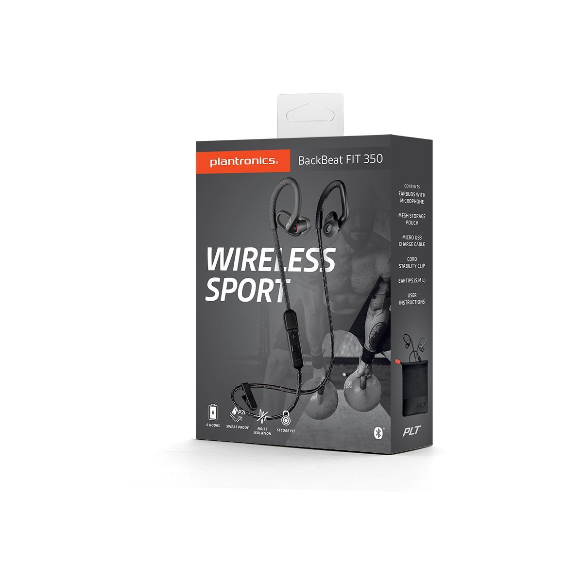 Auriculares Plantronics Backbeat FIT 350 Negro y Gris