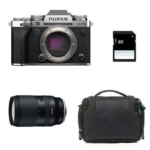 Fujifilm X-T5 Silver + Tamron 18-300mm Lens + 3-Year Warranty + Bag + 8GB SD Card