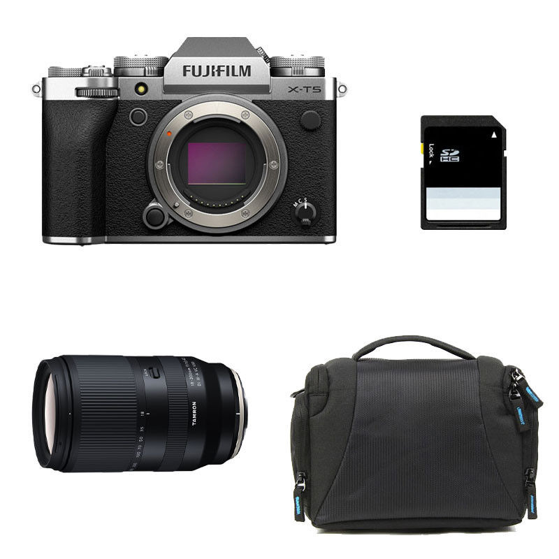 Fujifilm X-T5 Silver + Tamron 18-300mm Lens + 3-Year Warranty + Bag + 8GB SD Card