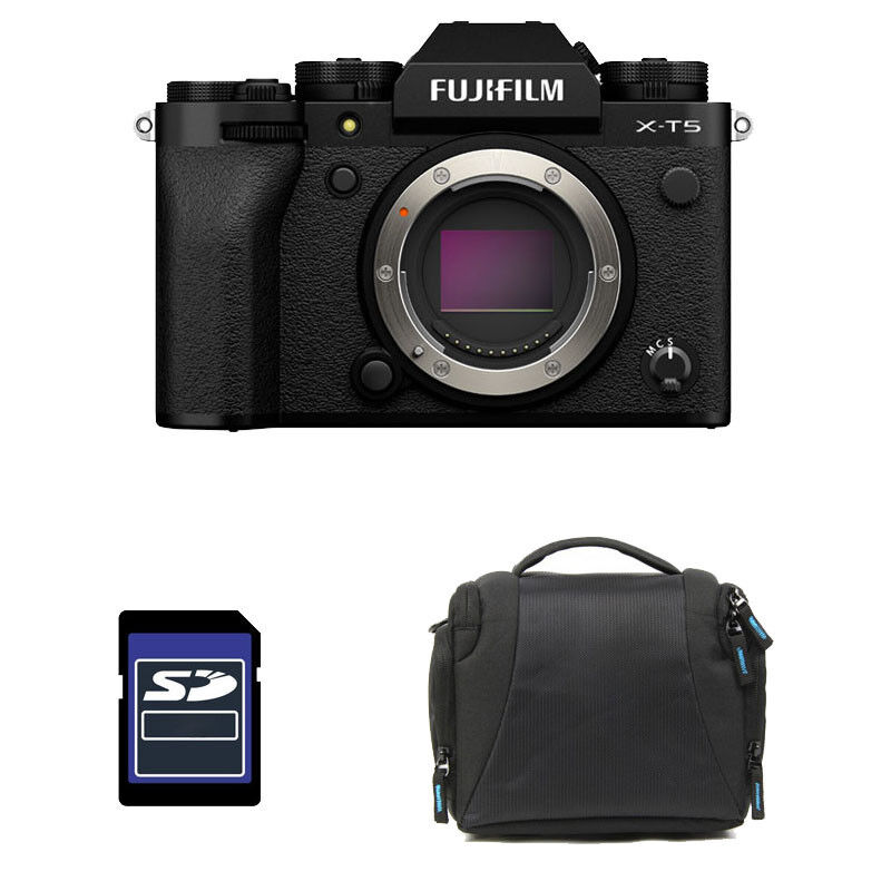 Fujifilm X-T5 Black Body + 3-Year Warranty + Bag + 8GB SD Card