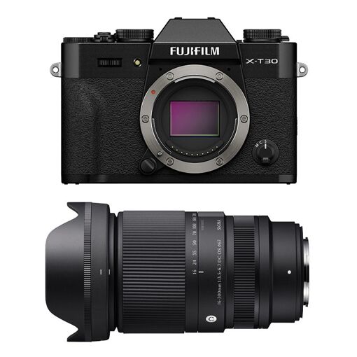 Fujifilm X-T30 III Black + Sigma 16-300mm f/3.5-6.7 DC OS Contemporary 3-Year Warranty
