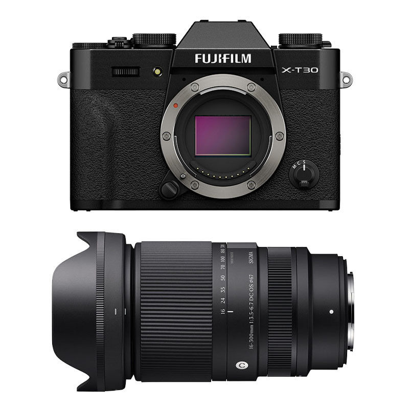 Fujifilm X-T30 III Black + Sigma 16-300mm f/3.5-6.7 DC OS Contemporary 3-Year Warranty