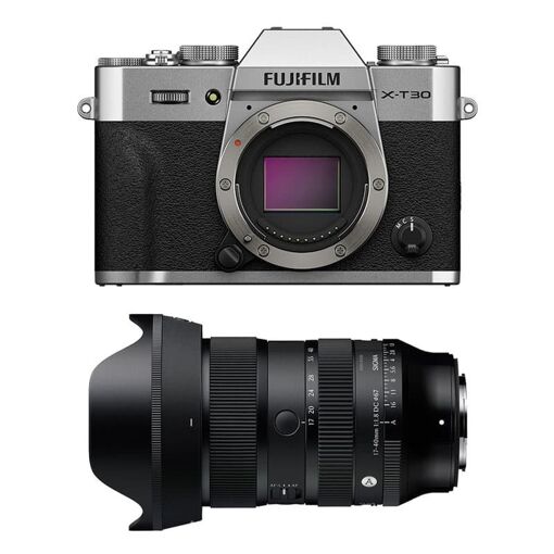 Fujifilm X-T30 III Silver + Sigma 17-40mm f/1.8 DC Art Lens with 3-Year Warranty