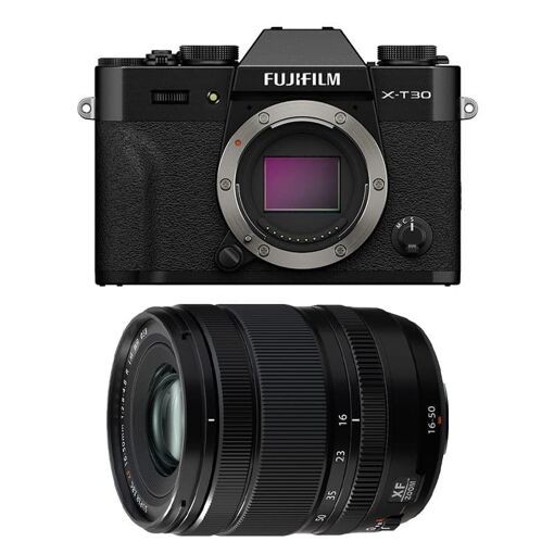 Fujifilm X-T30 III Black + XF 16-50mm f/2.8-4.8 R LM WR Lens, 3-Year Warranty