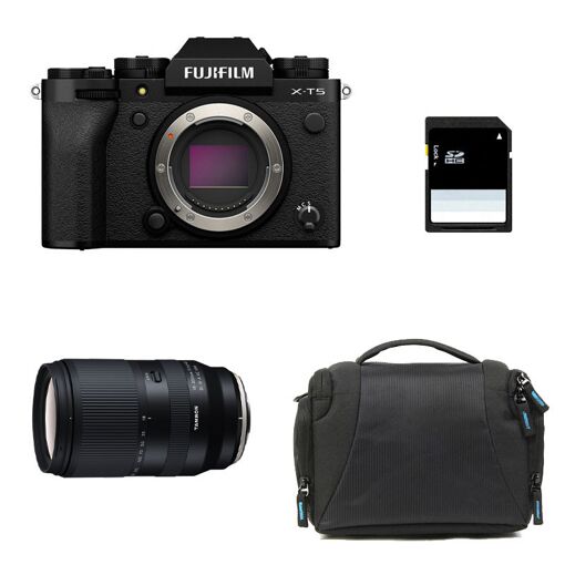 Fujifilm X-T5 Black + Tamron 18-300mm Lens + 3 Year Warranty + Bag + 8GB SD Card