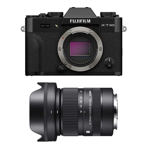 Fujifilm X-T30 III Black + Sigma 18-50mm f/2.8 DC DN Contemporary 3-Year Warranty