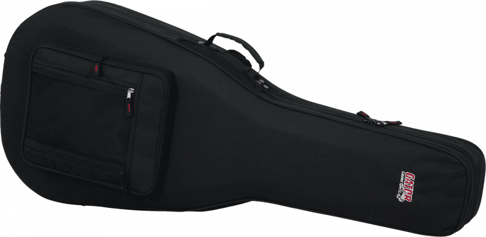 Gator GL-DREAD-12 - Hard Case for Dreadnought Guitar - Nylon - Black