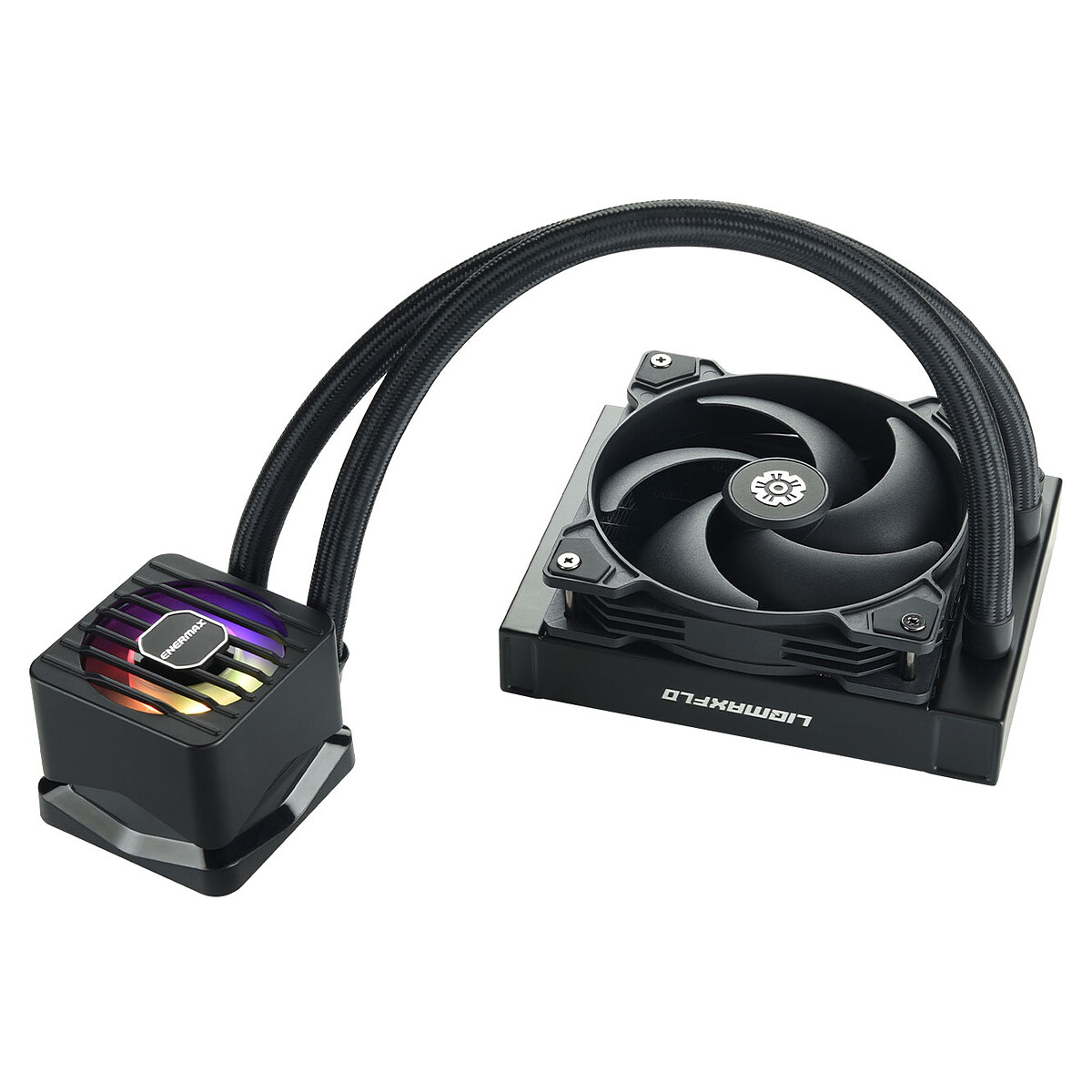 Kit de enfriamiento líquido Enermax LIQMAXFLO SR 120 ARGB todo en uno de 120 mm para CPU Intel y AMD