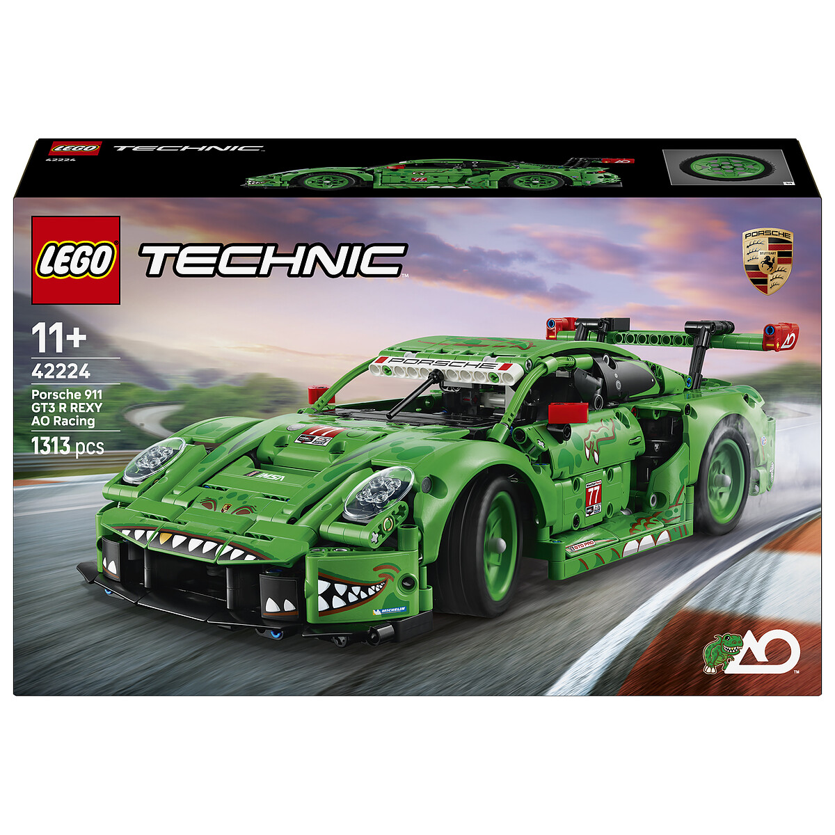 LEGO Technic Porsche 911 GT3 R Rexy AO Racing Car (42224)