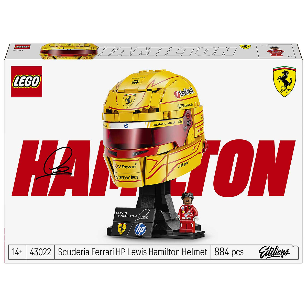 LEGO Scuderia Ferrari HP Lewis Hamilton Helmet