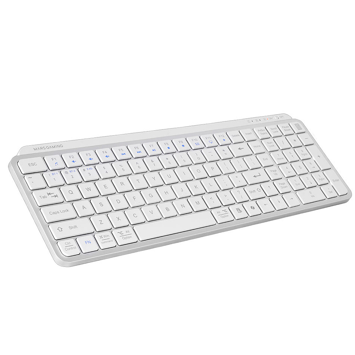 Mars Gaming MK-SILENKEYS Wireless Keyboard - White