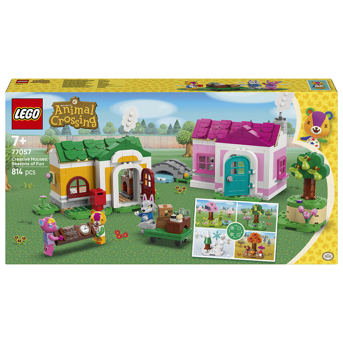 Lego Animal Crossing Creative Houses Set 77057: Seasonally Changing Homes