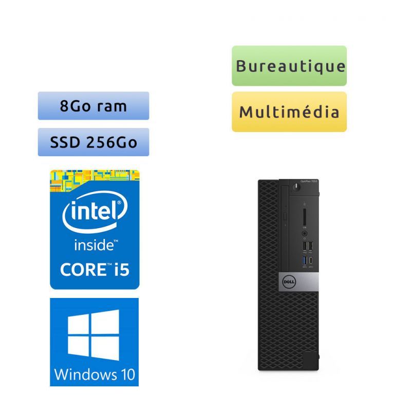 Dell Optiplex 7050 SFF - i5 8GB 256GB SSD - Serial Port Desktop PC