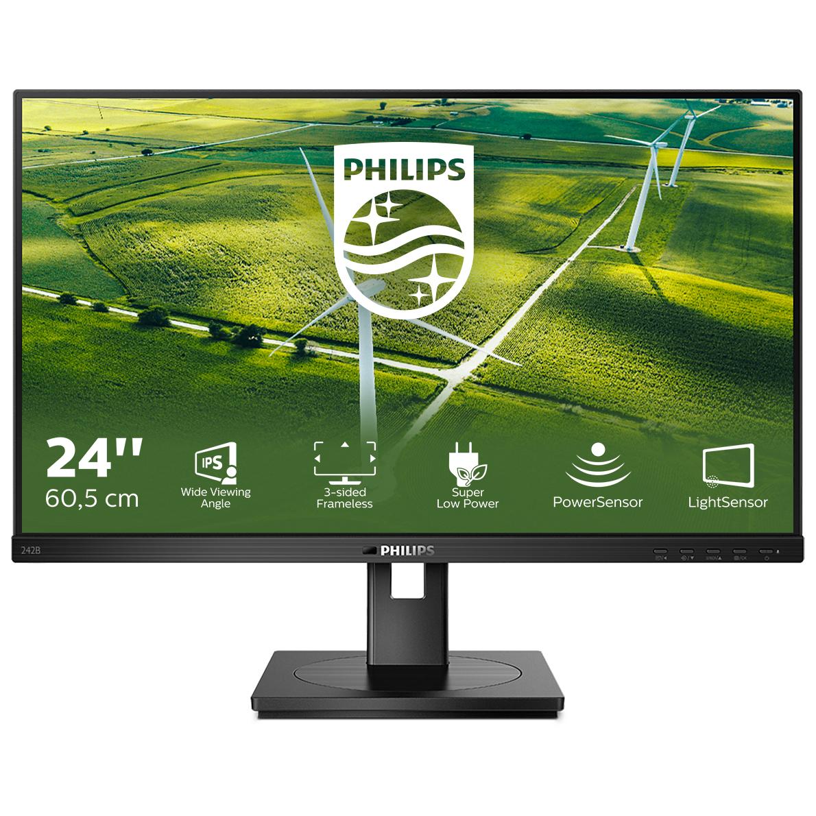 Écran PC Philips 242B1G/01 23,8" Full HD LED Noir