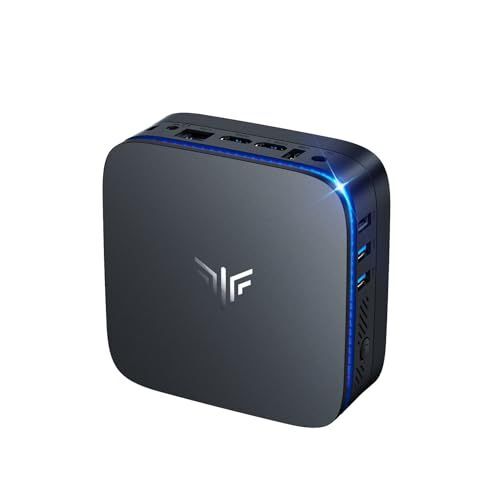 NiPoGi Mini PC Alder Lake 95 (Up to 3.4GHz), Mini Desktop Computer, 8GB DDR4/256GB M.2 SSD, 4K@60Hz HD Dual Display, 2.4/5G WiFi, RJ45