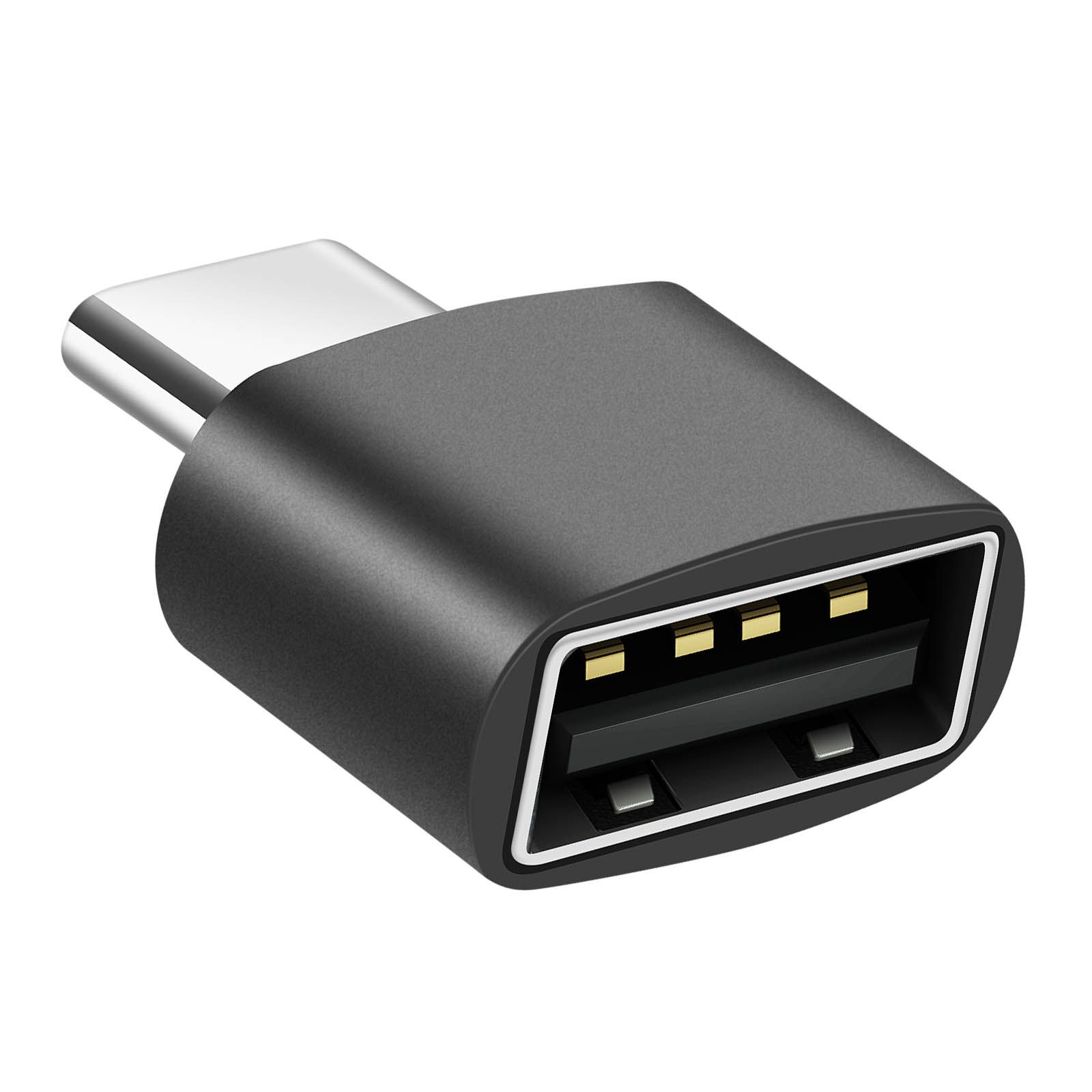 Avizar USB-C to USB 2.0 Adapter (480 Mbps, Black)