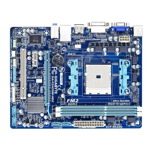 Placa base Gigabyte GA-F2A55M-HD2, AMD A55, Socket FM2, 64GB DDR3