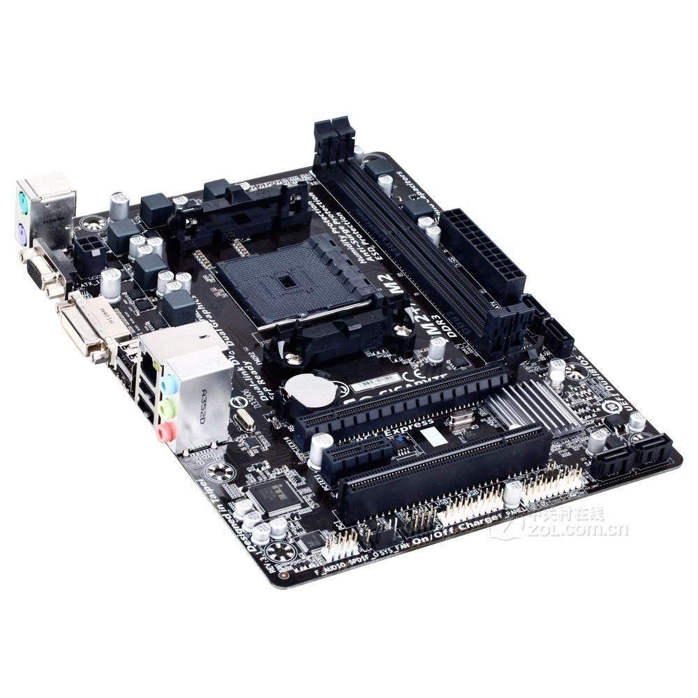Gigabyte GA-F2A58M-DS2 Motherboard - AMD A58, FM2/FM2+, DDR3, 64GB, Micro ATX