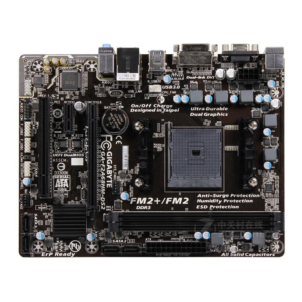 Gigabyte F2A68HM-DS2 (rev. 1.0) AMD A68H Motherboard