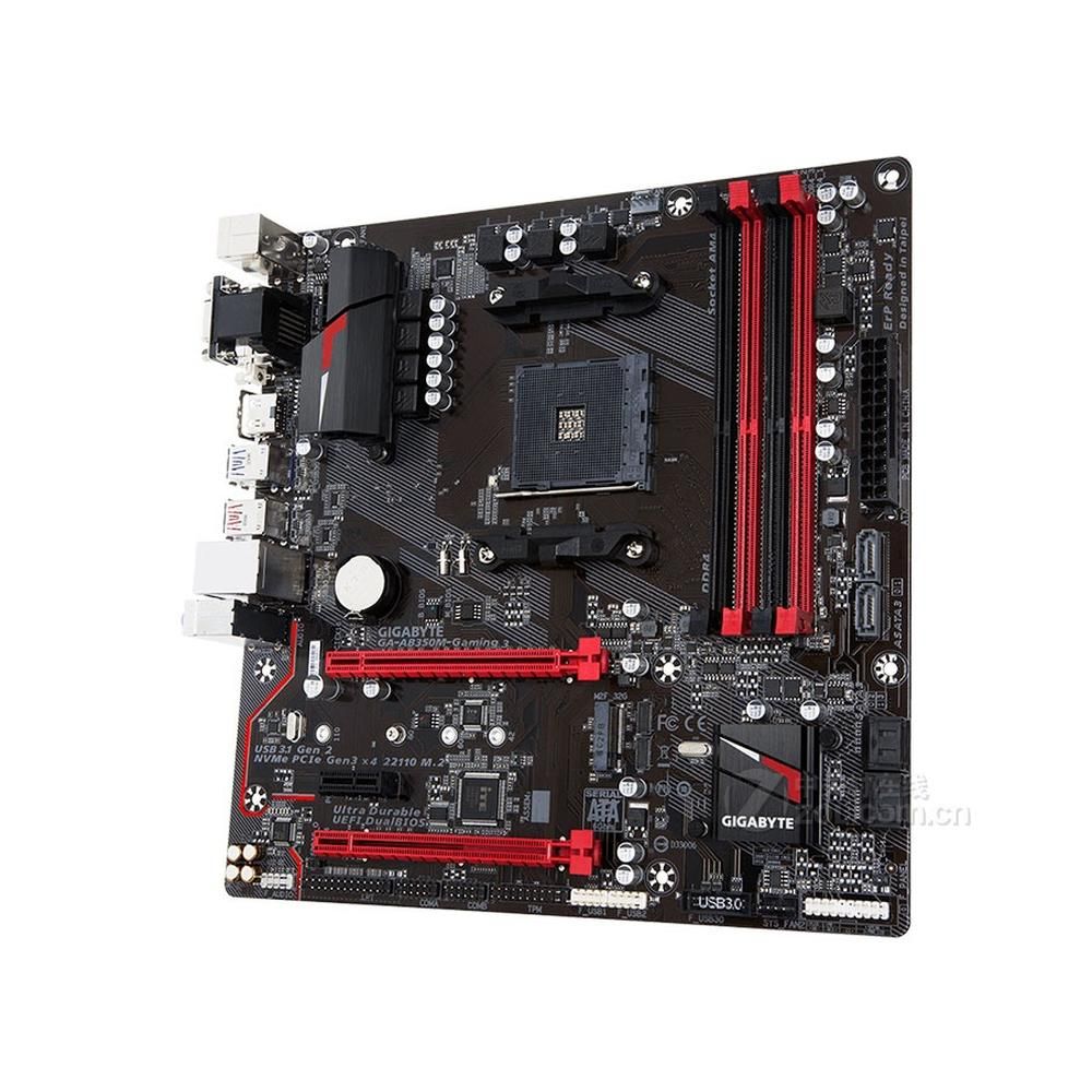 Gigabyte AB350M-Gaming 3 AMD B350 Socket AM4 DDR4 64GB Micro ATX Motherboard
