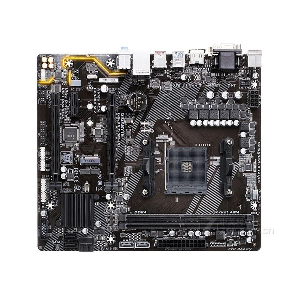 Gigabyte B350M-HD3 AMD AM4 DDR4 Motherboard (Micro ATX, 128GB)