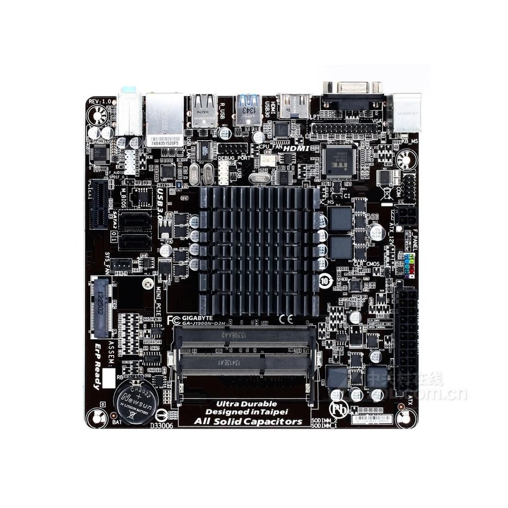 Gigabyte J1900N-D2H(rev.1.1) Mini-ITX Motherboard with Onboard CPU and 8GB DDR3 RAM