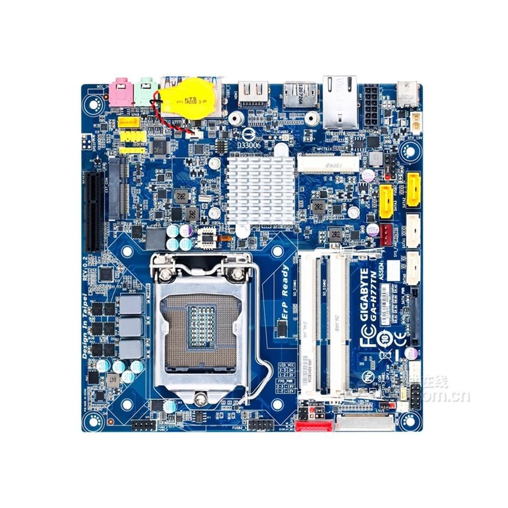 Gigabyte GA-H77TN Motherboard, Intel H77, LGA 1155, DDR3, 8GB, Mini-ITX