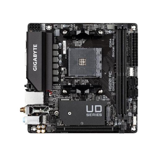 Placa base Gigabyte A520I AC, AMD A520, socket AM4, 32GB DDR4, Mini-ITX (37x17 cm)