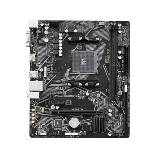 Placa base Gigabyte A520M K V2 - AMD A520, zócalo AM4, 32 GB DDR4, Micro ATX