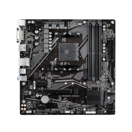 Placa base Gigabyte A520M DS3H AMD A520 Socket AM4 DDR4 128GB Micro ATX