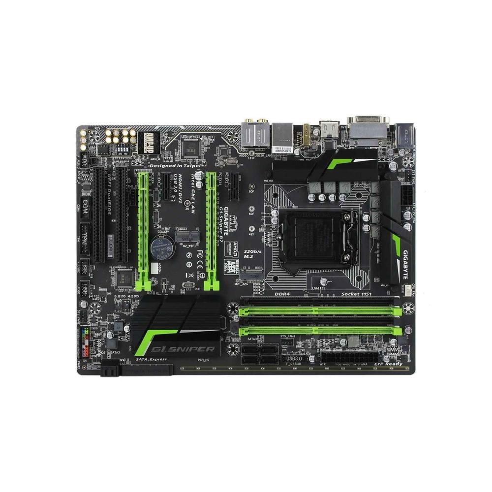 Tarjeta madre Gigabyte G1.Sniper B7 (rev. 1.0) - Intel B150, LGA 1151, DDR4, 64GB