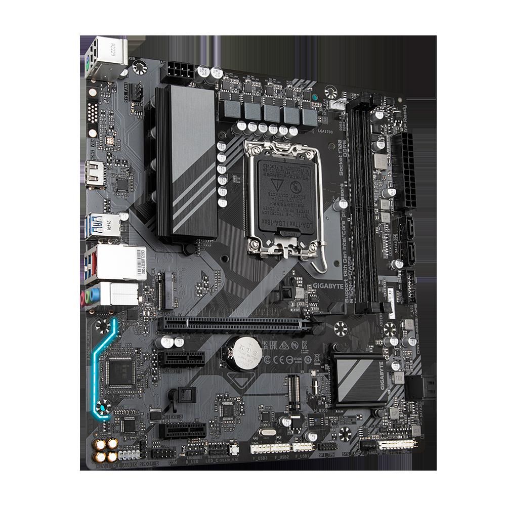 Placa base Gigabyte B760M POWER, Intel B760 LGA 1700, DDR4, 96GB, Micro ATX