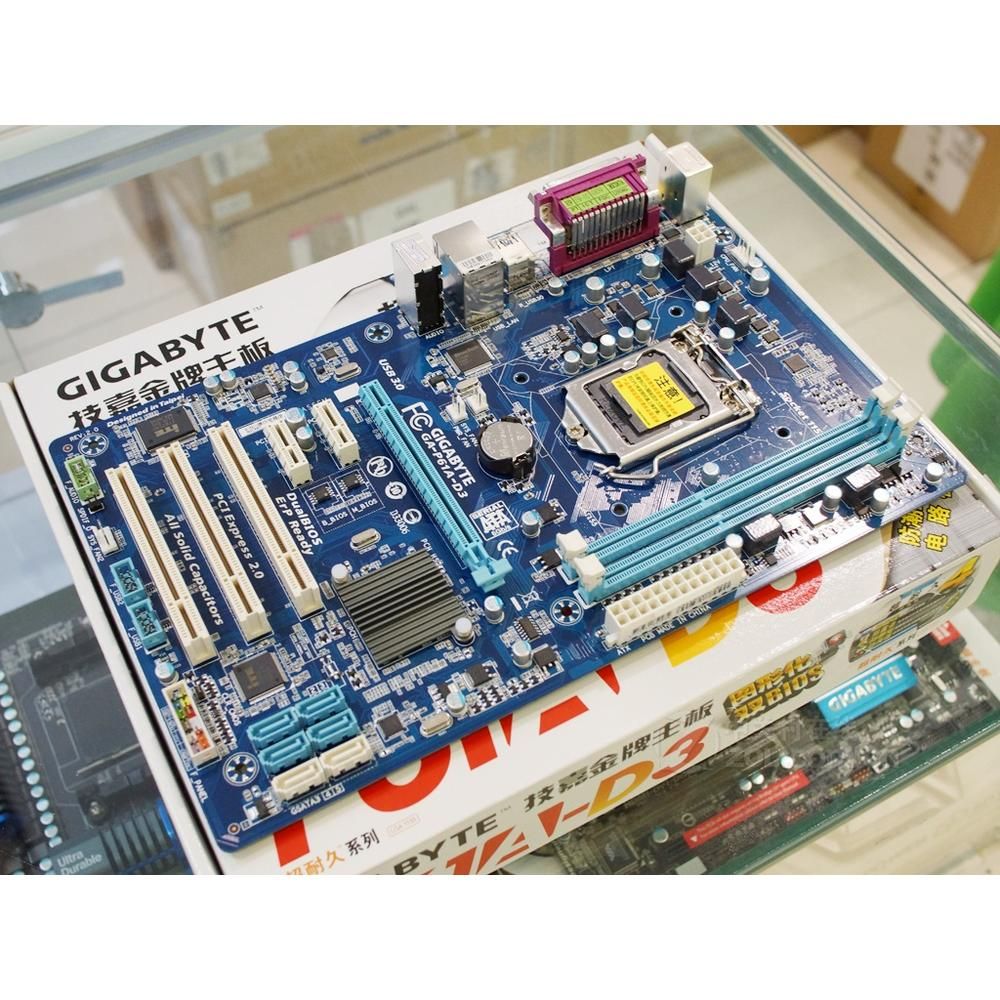 Gigabyte GA-P61A-D3 Motherboard - Intel H61, LGA 1155, DDR3, 16GB