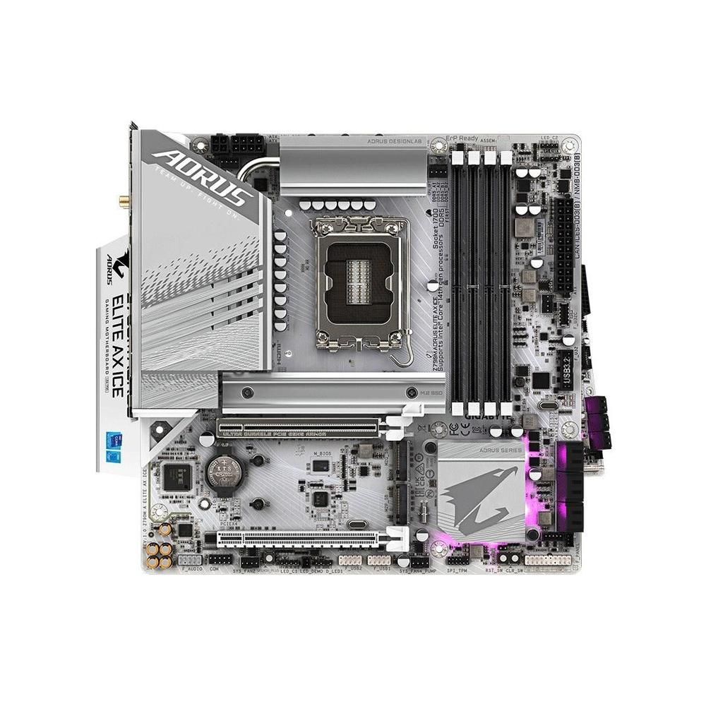 Placa base Gigabyte Z790M Aorus Elite AX Ice
